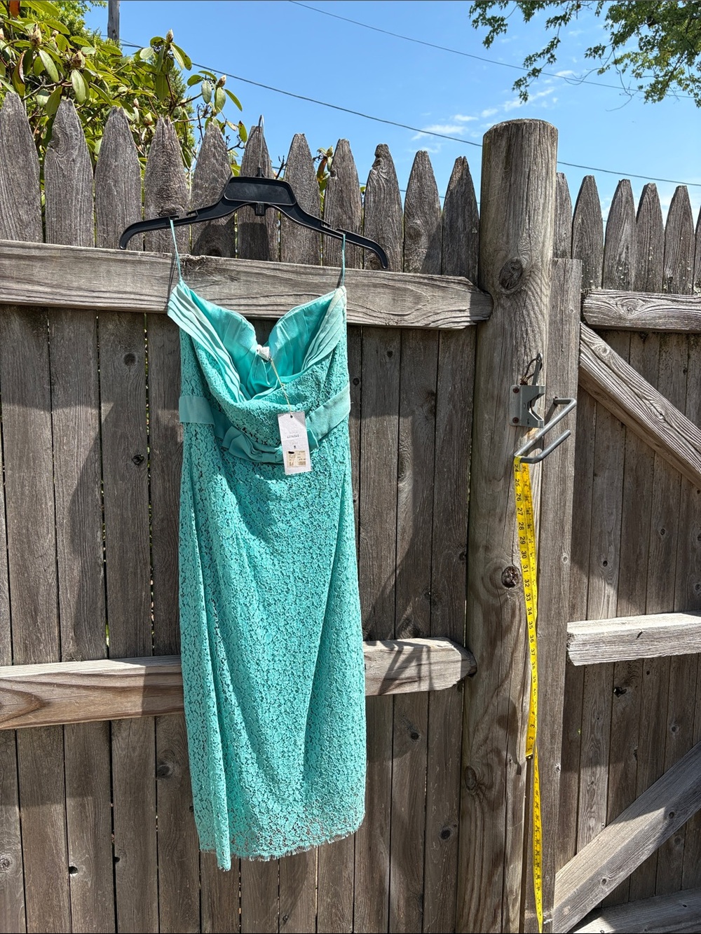 Collette Dinnigan medium turquoise cotton blend dress. NWT!!